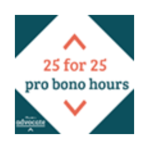 25 for 25 pro bono hours