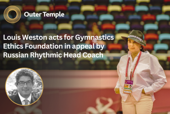 Head Coach of the Russian Rhythmic Team, Irina Viner, faces a langthy ban after a decision in disciplinary proceedings by Gymnastics Ethics Foundation (GEF). Louis Weston acted on behalf of GEF.