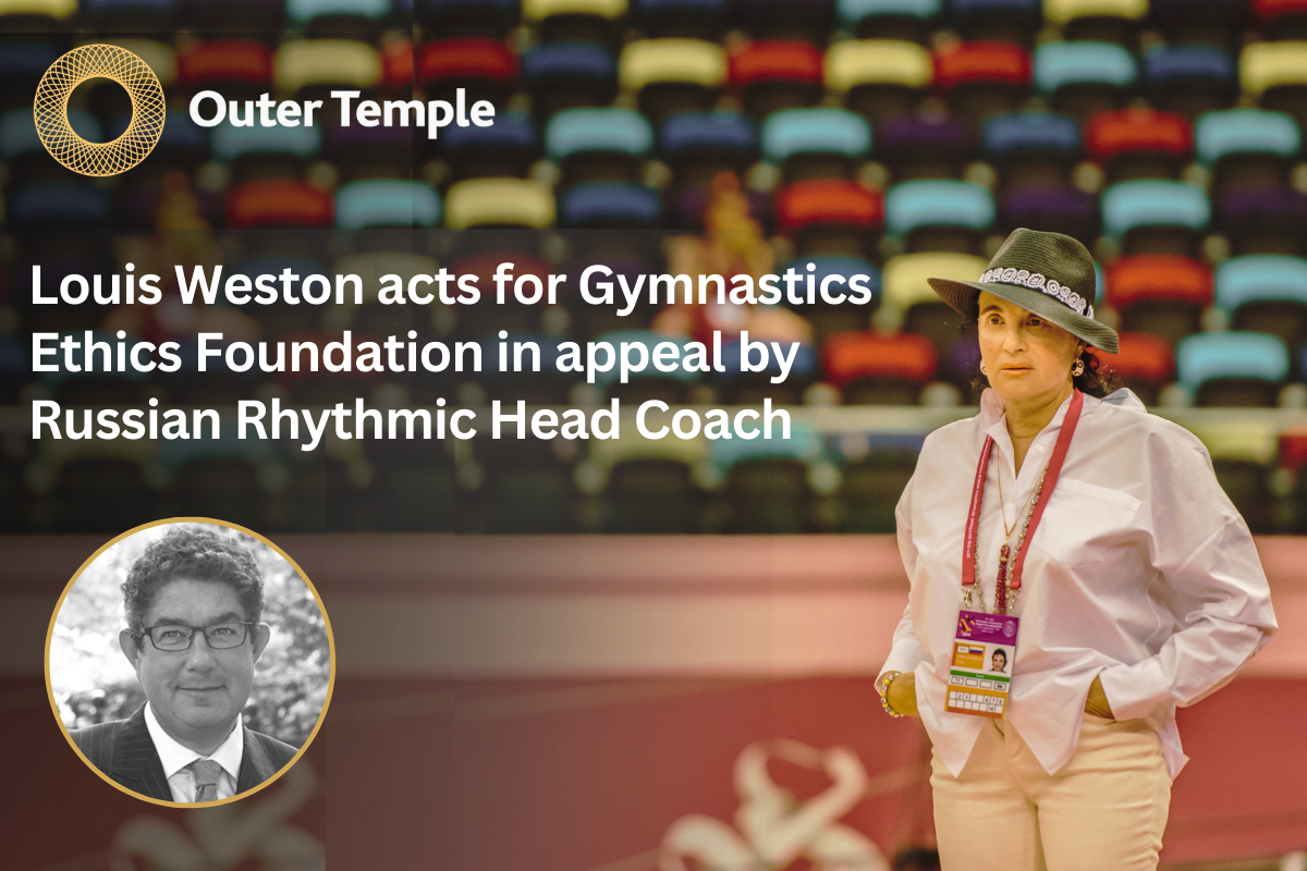 Head Coach of the Russian Rhythmic Team, Irina Viner, faces a langthy ban after a decision in disciplinary proceedings by Gymnastics Ethics Foundation (GEF). Louis Weston acted on behalf of GEF.