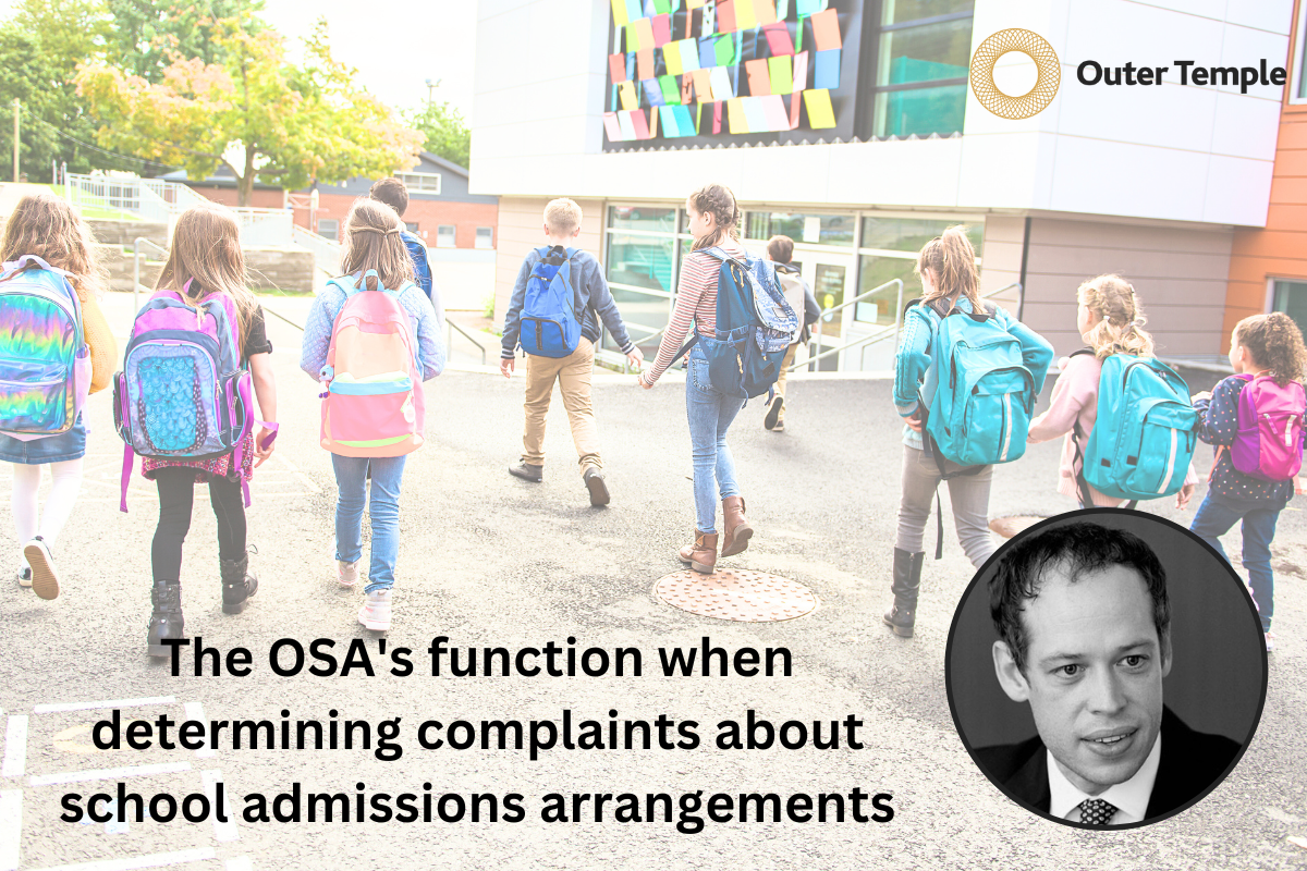 Alex Line acts in Robert Sharp, R (on the application of) v The Office of the Schools Adjudicator.