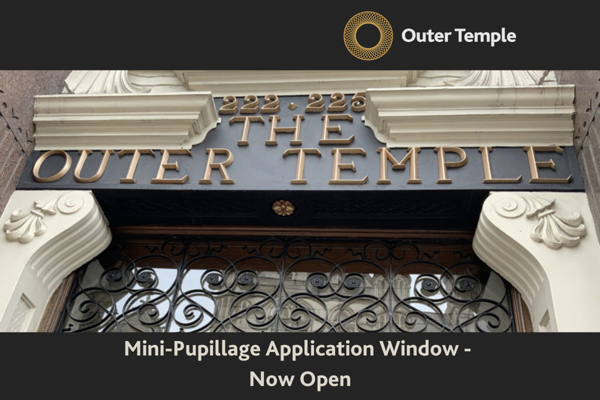 Outer Temple Chambers are delighted to announce that the application window for our winter 2023 mini-pupillage is now open.