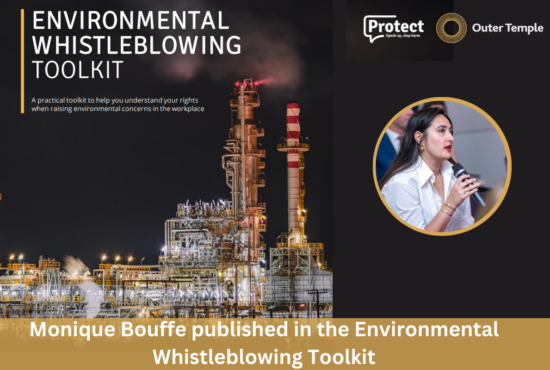Monique Bouffe published in the Environmental Whistleblowing Toolkit