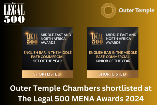 Outer Temple Chambers shortlisted at The Legal 500 MENA Awards 2024