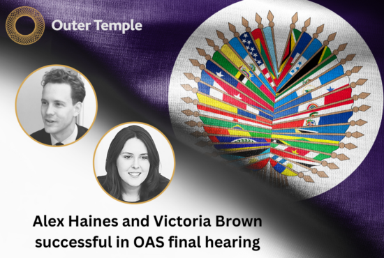 Alex Haines and Victoria Brown successful in OAS final hearing