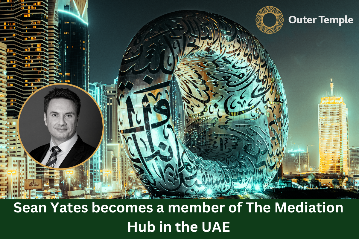 Sean Yates becomes a member of The Mediation Hub in the UAE