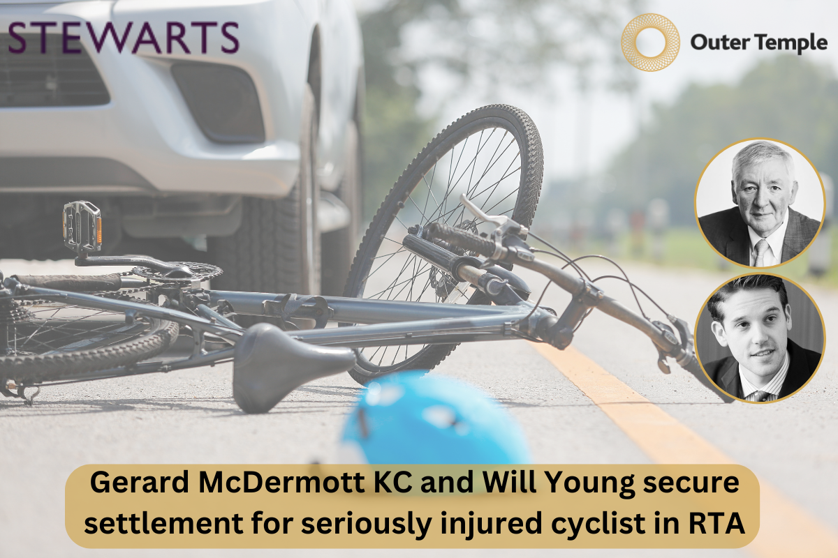 Gerard McDermott KC and Will Young secure settlement for seriously injured cyclist in RTA