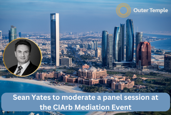 Sean Yates to moderate a panel session at the CIArb Mediation Event