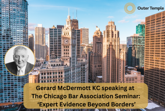 Gerard McDermott KC speaking at The Chicago Bar Association Seminar: Expert Evidence Beyond Borders