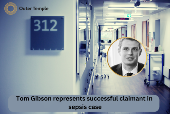 Tom Gibson represents successful claimant in sepsis case