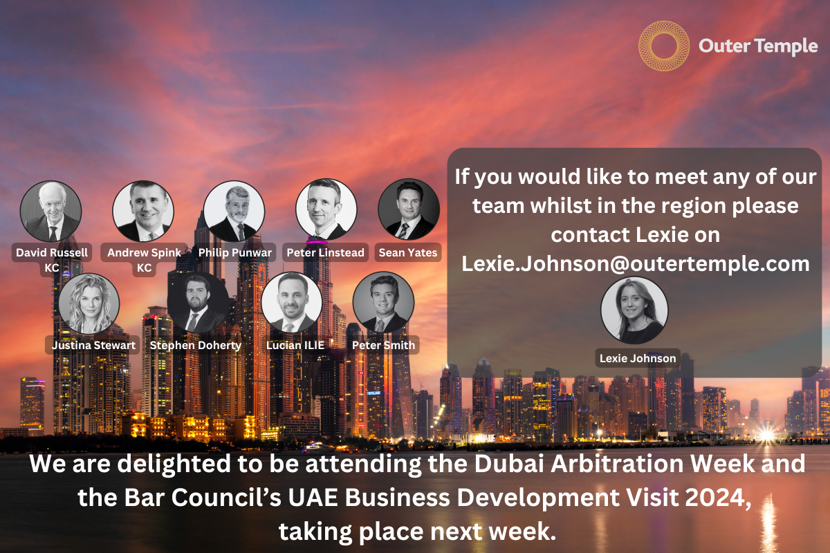 Outer Temple Chambers members to attend DAW 2024 and The Bar Council Development Event