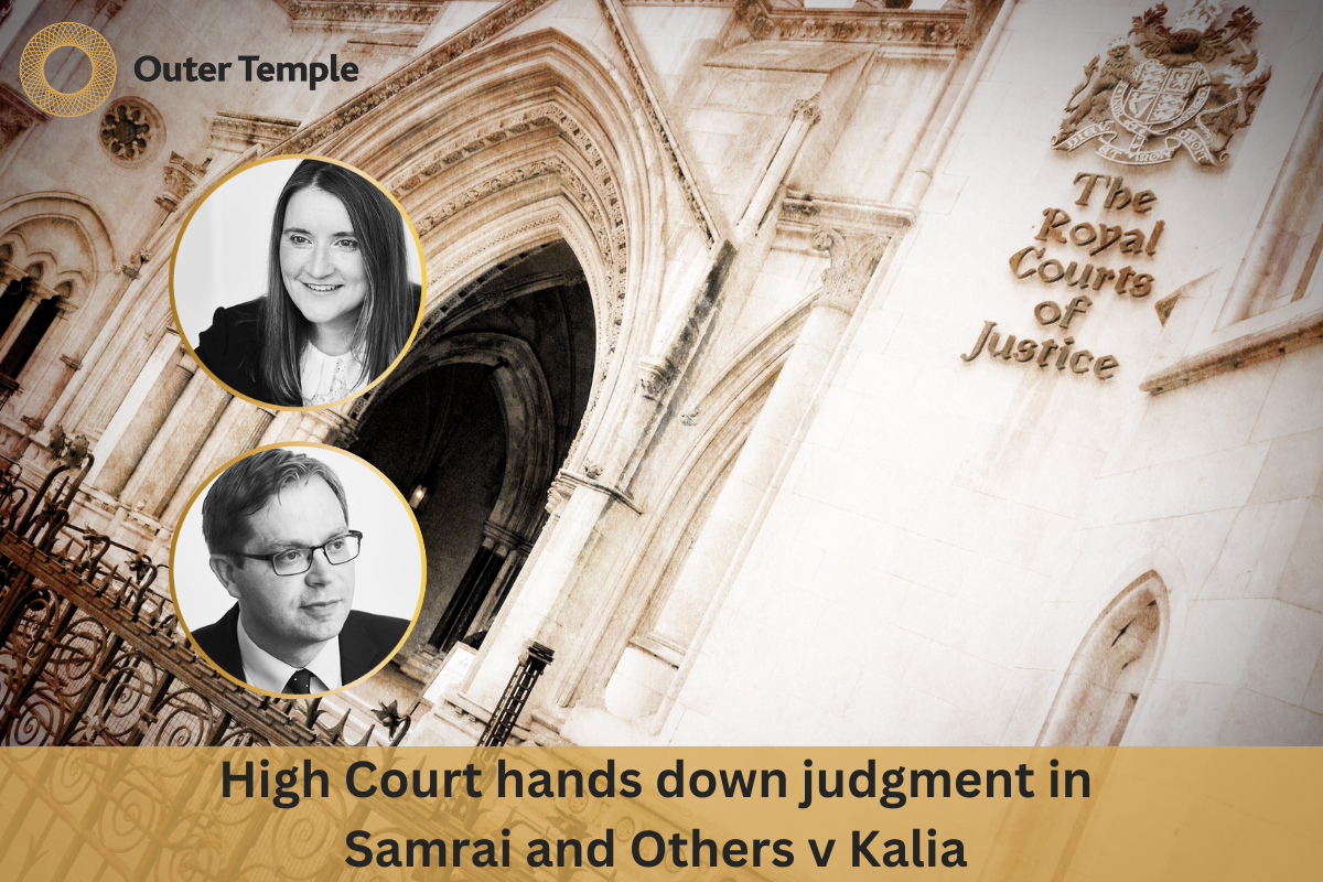 High Court hands down judgment in Samrai and others v Kalia