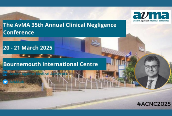 Ben Bradley speaking at AvMA's 35th Annual Clinical Negligence Conference (ACNC)