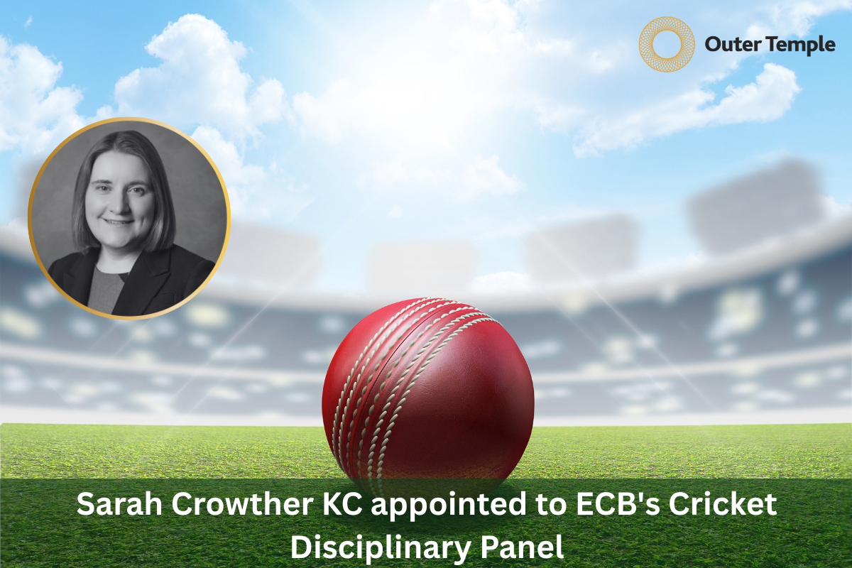 Sarah Crowther KC appointed to ECB's Cricket Disciplinary Panel