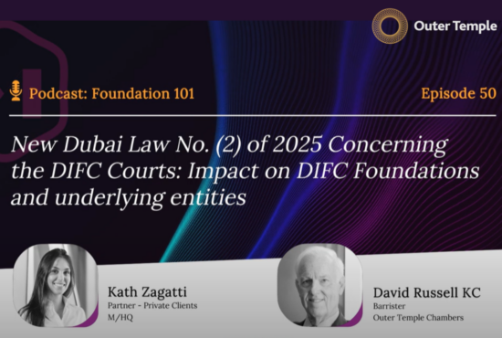 David Russell KC features in M/HQ's Foundation 101 Podcast Series