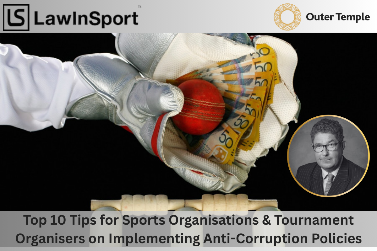 Louis Weston published in LawInSport on anti-corruption policies