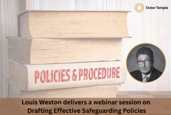 Louis Weston delivers a webinar session on Drafting Effective Safeguarding Policies
