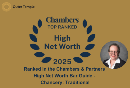 Elaine Palser ranked in Chambers & Partners High Net Worth 2025 Guide