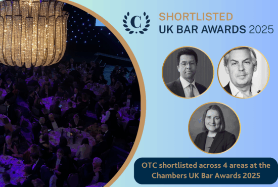 Outer Temple Chambers shortlisted across 4 areas at the Chambers UK Bar Awards 2025
