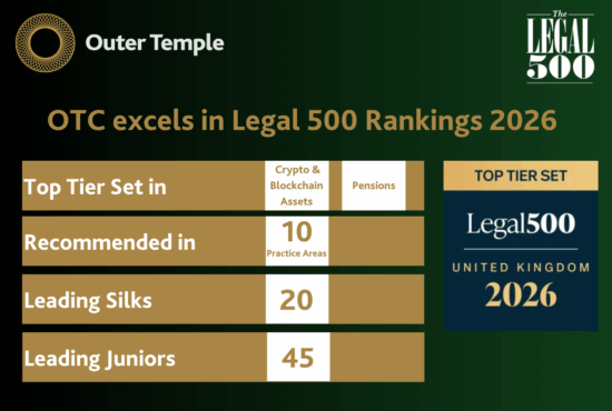 OTC receives outstanding set of rankings in the Legal 500 UK 2026 Guide