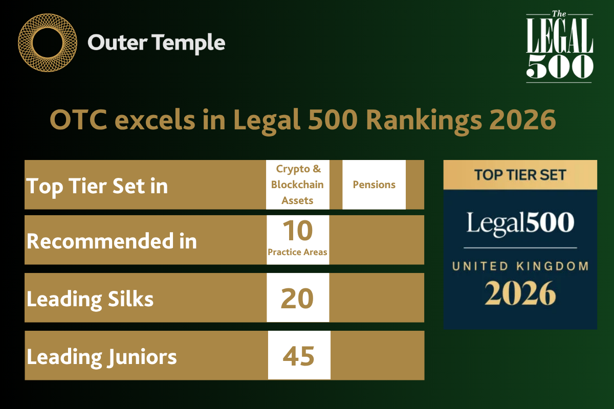 OTC receives outstanding set of rankings in the Legal 500 UK 2026 Guide