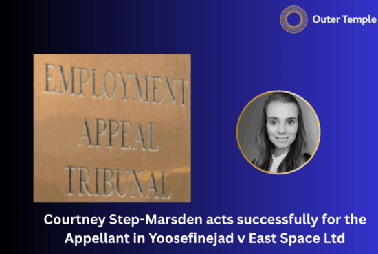 Courtney Step-Marsden acts successfully for the Appellant in Yoosefinejad v East Space Ltd