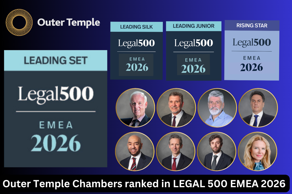 Outer Temple Chamber ranked as leading commercial set in the Middle East by Legal 500 EMEA 2026 