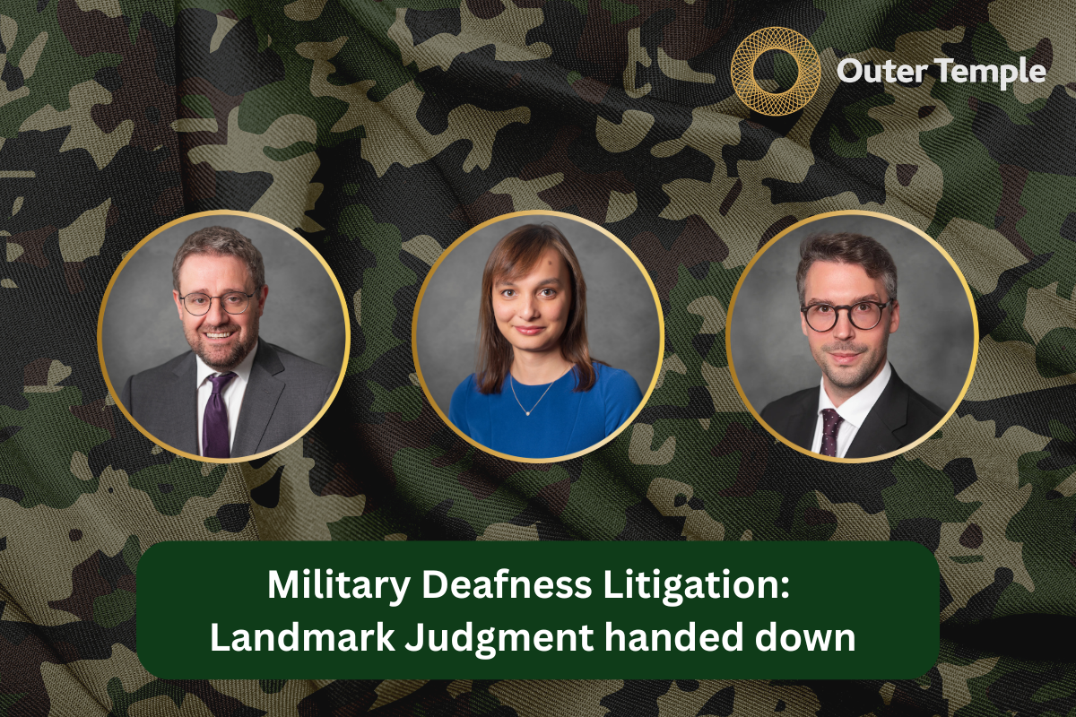Military Deafness Litigation: Landmark Judgment unlocks compensation in NIHL claims