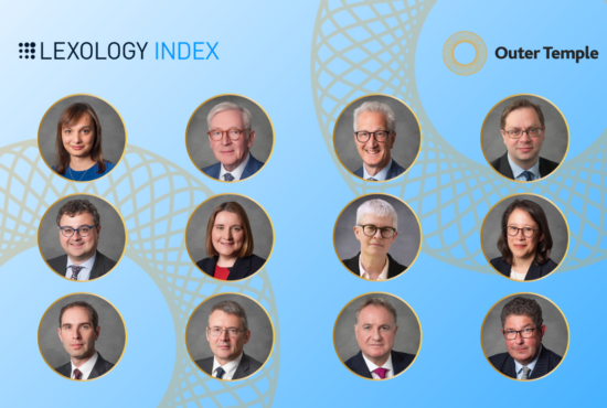Headshots of barristers ranked in 2026 Lexology Index