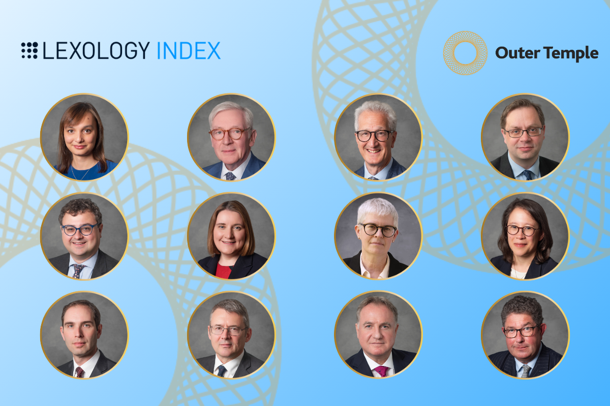 Headshots of barristers ranked in 2026 Lexology Index