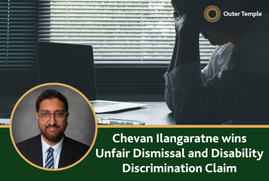 Chevan Ilangaratne is Employment Tribunal