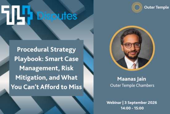 Maanas Jain speaking at TL4 Disputes webinar
